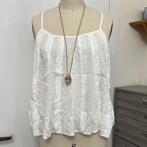 Light and soft cotton flowy spaghetti straps top